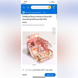 Dollhouse Miniatures/DIY Assembling Dollhouse